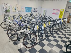 　　　　　　２階のクロスバイクエリア